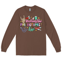 Chestnut rocking the phlebotomist life Long Sleeve Tee - MaliasSmallBusiness