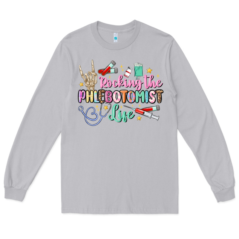 Rocking The Phlebotomist Life Long Sleeve Tee by MaliasSmallBusiness | Teevron