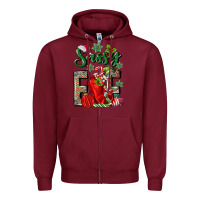 Burgundy sassy elf Zipper Hoodie - MaliasSmallBusiness