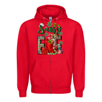 Red sassy elf Zipper Hoodie - MaliasSmallBusiness
