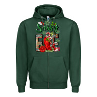 Sports Green sassy elf Zipper Hoodie - MaliasSmallBusiness