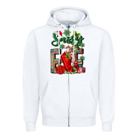 White sassy elf Zipper Hoodie - MaliasSmallBusiness