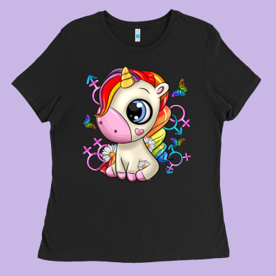 Unicorn Ladies Tee Designed By Zillion Design Studio