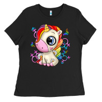 Black unicorn Ladies Tee - Zillion Design Studio