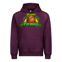 Mauve Wine St. Patrick's Day Basketball Urban Hoodie - HowdyJamesFarm