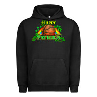 Pigment Black St. Patrick's Day Basketball Urban Hoodie - HowdyJamesFarm