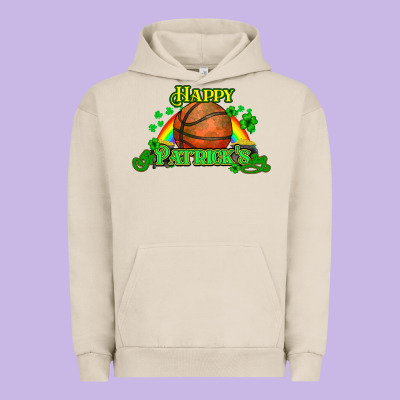 St. Patrick's Day Basketball Urban Hoodie Designed By Howdyjamesfarm