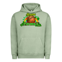 Pigment Oil Green St. Patrick's Day Basketball Urban Hoodie - HowdyJamesFarm