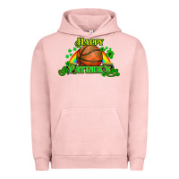 Pigment Salmon St. Patrick's Day Basketball Urban Hoodie - HowdyJamesFarm