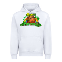 White St. Patrick's Day Basketball Urban Hoodie - HowdyJamesFarm