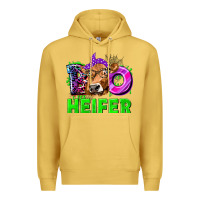Antique Gold Boo Heifer Cow Premium Hoodie - texasbilliewilder