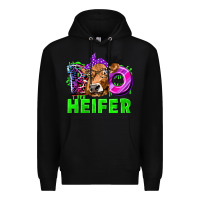 Black Boo Heifer Cow Premium Hoodie - texasbilliewilder