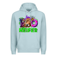 Blue Mist Boo Heifer Cow Premium Hoodie - texasbilliewilder