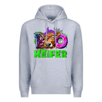 Heather Grey Boo Heifer Cow Premium Hoodie - texasbilliewilder