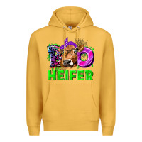 Mustard Boo Heifer Cow Premium Hoodie - texasbilliewilder