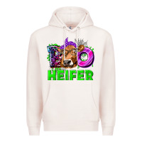Pale Pink Boo Heifer Cow Premium Hoodie - texasbilliewilder