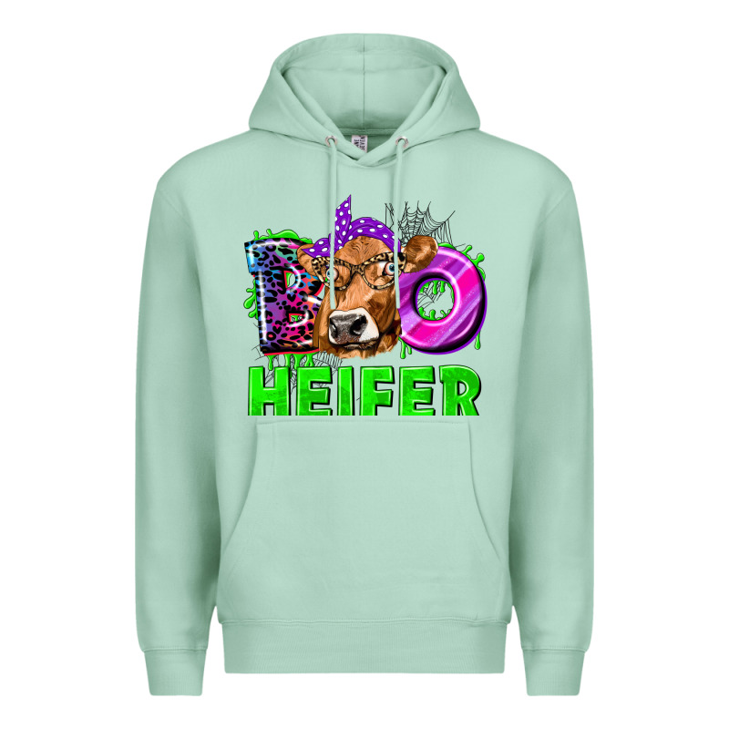 Boo Heifer Cow Premium Hoodie by texasbilliewilder | Teevron