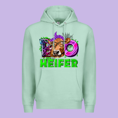 Boo Heifer Cow Premium Hoodie Designed By Texasbilliewilder