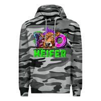 Slate Camo Boo Heifer Cow Premium Hoodie - texasbilliewilder