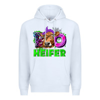 White Boo Heifer Cow Premium Hoodie - texasbilliewilder