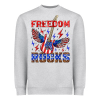 Heather Grey freedom rocks Heavyweight Sweatshirt - NancyCooperArtShop