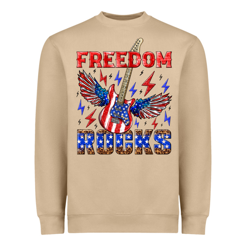 Freedom Rocks Heavyweight Sweatshirt by NancyCooperArtShop | Teevron
