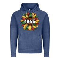 Vintage Denim juneteenth 1865 sunflower Vintage Hoodie - Artiststas
