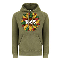 Vintage Olive juneteenth 1865 sunflower Vintage Hoodie - Artiststas