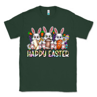 Sports Green Happy Easter Spot Rabbit Classic Tee - CowhideDigitalArt