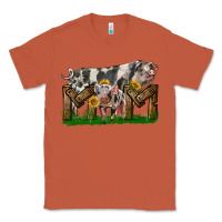 Copper Western Mom With Spotted Pig And Baby Pig Classic Tee - LillyAllenDesigns