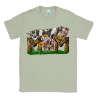 Matcha Western Mom With Spotted Pig And Baby Pig Classic Tee - LillyAllenDesigns