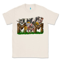 Natural Western Mom With Spotted Pig And Baby Pig Classic Tee - LillyAllenDesigns