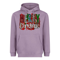 Lavender Merry Christmas Buffalo Plaid Leopard Heavyweight Hoodie - Bettercallsaul