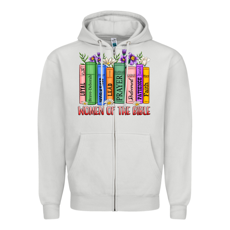 Women Of The Bible Zipper Hoodie by MaliasSmallBusiness | Teevron