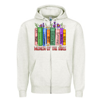 Oatmeal Heather women of the bible Zipper Hoodie - MaliasSmallBusiness
