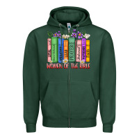 Sports Green women of the bible Zipper Hoodie - MaliasSmallBusiness