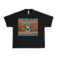 Black show mom aztec cowhide leopard heifer Urban Heavy Tee - Artiststas
