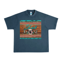 Midnight Navy show mom aztec cowhide leopard heifer Urban Heavy Tee - Artiststas