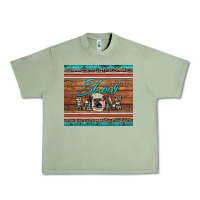 Oil Green show mom aztec cowhide leopard heifer Urban Heavy Tee - Artiststas