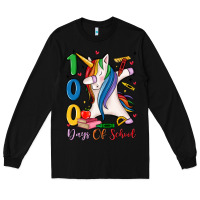 Black 100 days of school Long Sleeve Tee - MaliasSmallBusiness