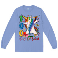 Colony Blue 100 days of school Long Sleeve Tee - MaliasSmallBusiness