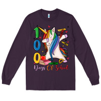 Plum 100 days of school Long Sleeve Tee - MaliasSmallBusiness
