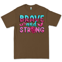 Cacao Brave and Strong Premium Tee - texasbilliewilder