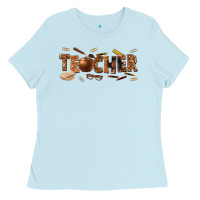 Baby Blue melanin teacher Ladies Tee - texasbilliewilder