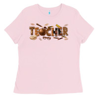 Bubblegum Pink melanin teacher Ladies Tee - texasbilliewilder