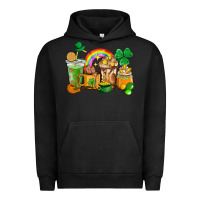 Pigment Black St. Patricks coffee cups Urban Hoodie - HowdyJamesFarm