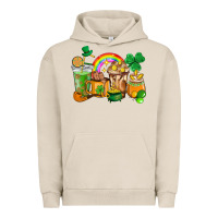 Pigment French Oak St. Patricks coffee cups Urban Hoodie - HowdyJamesFarm