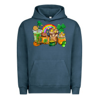 Pigment Midnight Navy St. Patricks coffee cups Urban Hoodie - HowdyJamesFarm