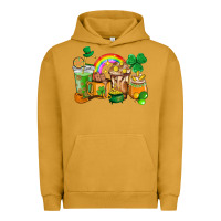 Pigment Peanut Butter St. Patricks coffee cups Urban Hoodie - HowdyJamesFarm