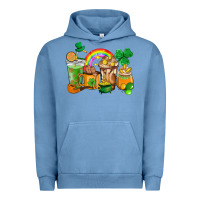 Pigment Pebble Blue St. Patricks coffee cups Urban Hoodie - HowdyJamesFarm
